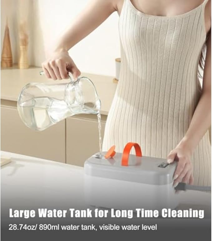 Steam Cleaner Steamer for Cleaning Portable Handheld Steam Cleaner with 15 Seconds Heating for Efficient Cleaning Multi-Attachment for Home Car Interiors Furniture