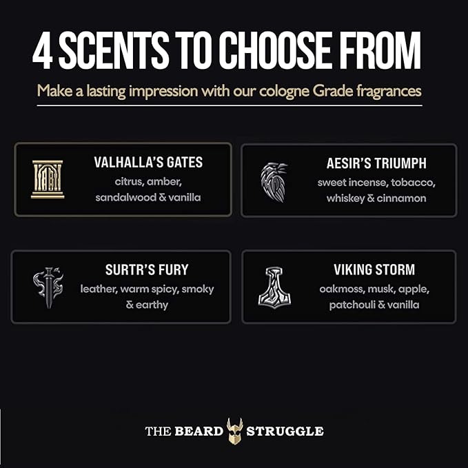 Fabric Freshener Spray by The Beard Struggle - Linen Spray Freshener for Cloths Bed &amp Room Air Freshener - Odor Eliminator with Luxury Fragrance - Viking Storm Silver Collection (120ml)