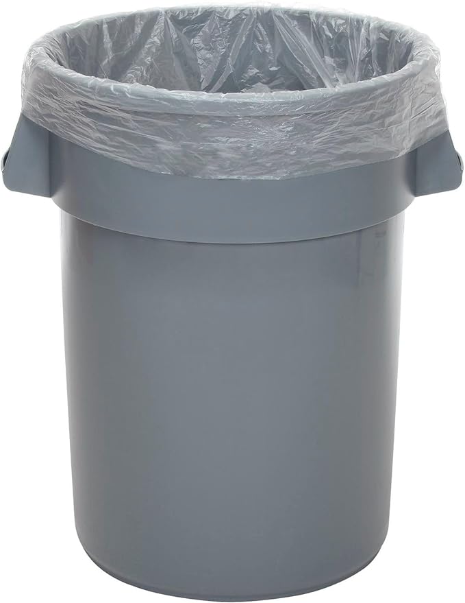 Global Industrial 55-60 Gallon Super Duty Clear Trash Bags 2.5 Mil 75 Bags/Case