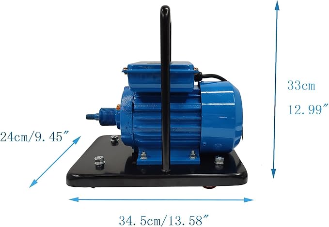 Hand-Pushed Electric Deck Rust Remover with 5 Brush Heads Steel Plate Surface Rust Remover Handheld Deck Scaler with 22.97Ft Length Cable 110V 1100W