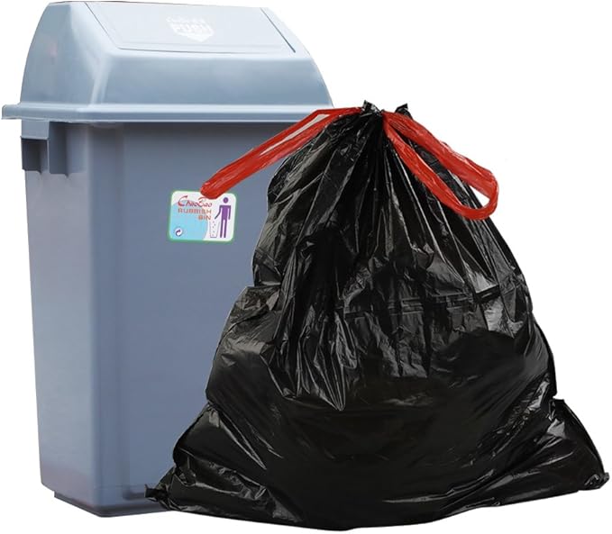 Teyyvn 3 Gallon Black Drawstring Trash Bags 220 Counts