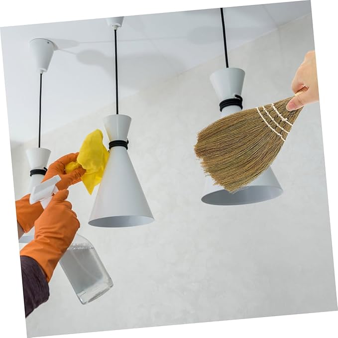 PRETYZOOM 5pcs Whisk Broom Short Handle Portable Dust Brush for Computer and Home Easy to Use Cleaning Tool