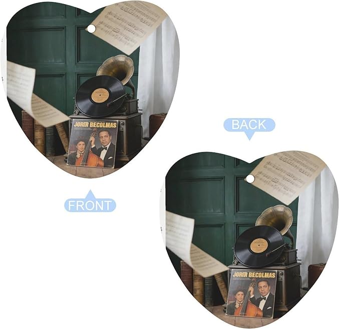 5PCS Car Air Freshener Hanging Personalized Double Sided Vintage Phonograph Car Fresheners Long Lasting New Cars Scents Cute Automotive Freshies for Closets Drawers (tea)