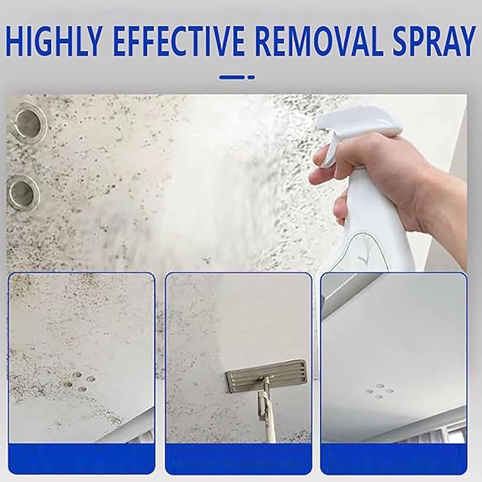 Fast Acting Anti Wall Cleaner Spray New 8oz Highly Painted Effective Wall Stain Remover Dust Removal Foam Multi-Surface Use Long-Term Protection without Damaging for Bathrooms Kitchens (3PCS)