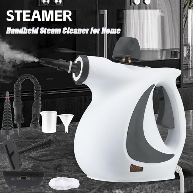 2026 New Pressurized Handheld Steam Cleaner For Home Multi-Surface Natural Steam Cleaner For Cleaning Floor Upholstery Grout And Car (C)