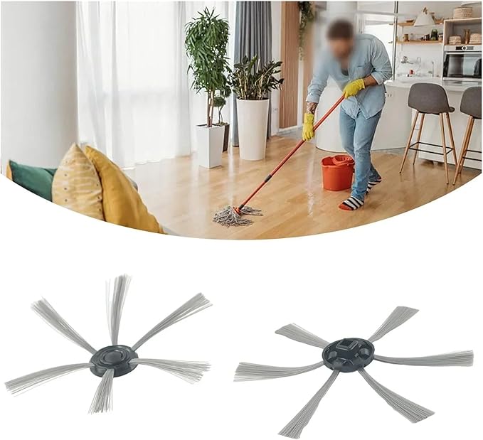 MIUYTRN 2pcs Side Brush Robots Reliable and Efficient M and Smart Models cuicui