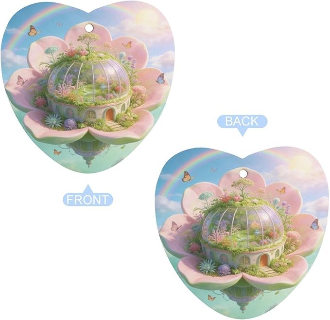 5PCS Car Air Freshener Hanging Personalized Double Sided Under A Rainbow Car Fresheners Long Lasting New Cars Scents Cute Automotive Freshies for Closets Drawers (tea)