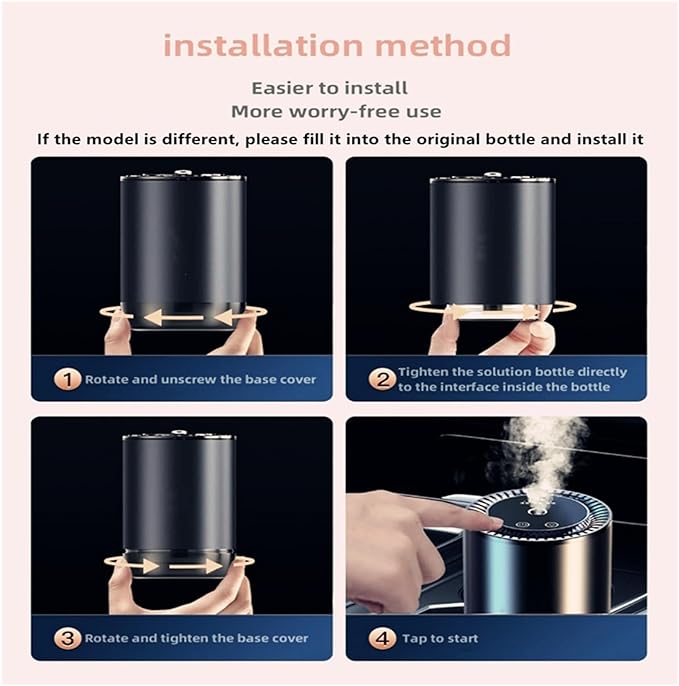 50ML Smart Car Air Fresheners Refill JK577/579 Dedicated Perfume Refill Car Diffuser Refill Can be Used for 3-5Months Made with Natural Plant Extracts (Fantasy forest)