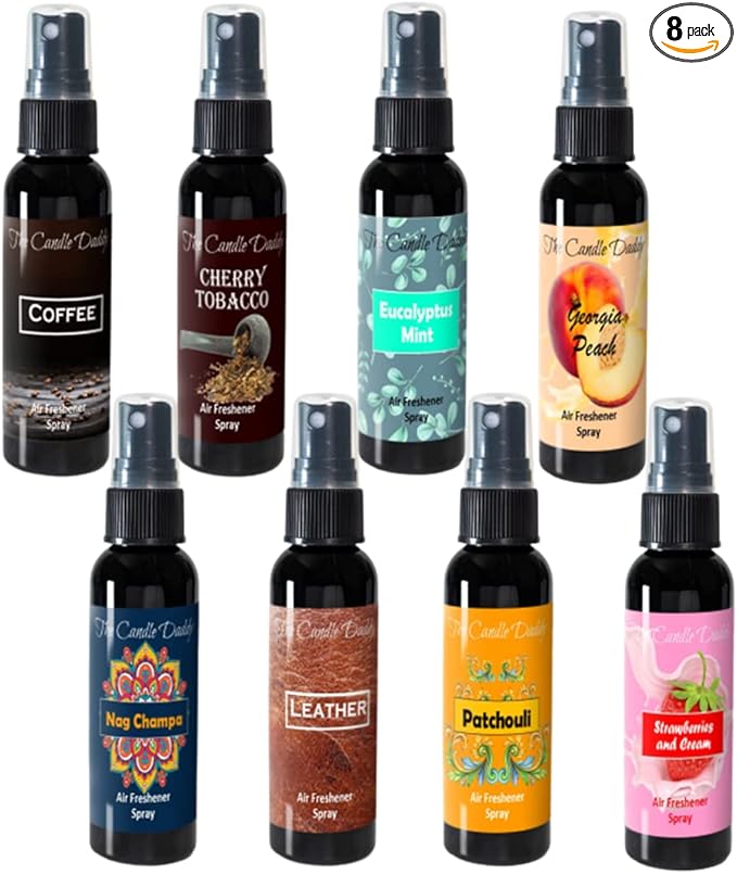 The Candle Daddy's Air Freshener Spray Variety Pack - Volume 2-8 Total 2oz Air Freshener Sprays