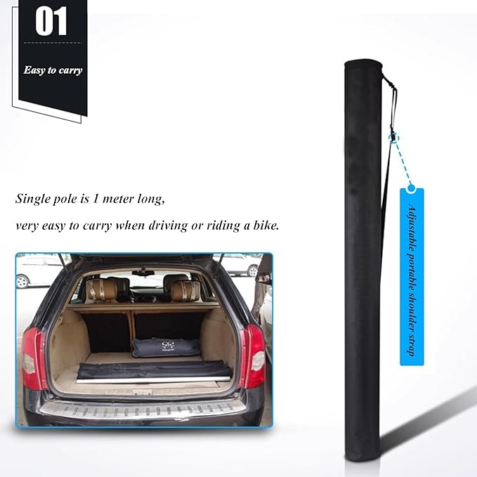 Window Cleaner with Long Handle Glass Cleaning Tools with Microfiber Scrubber and 20m Water Pipe Window Cleaning Kit for Shower Glass Mirror Door Car