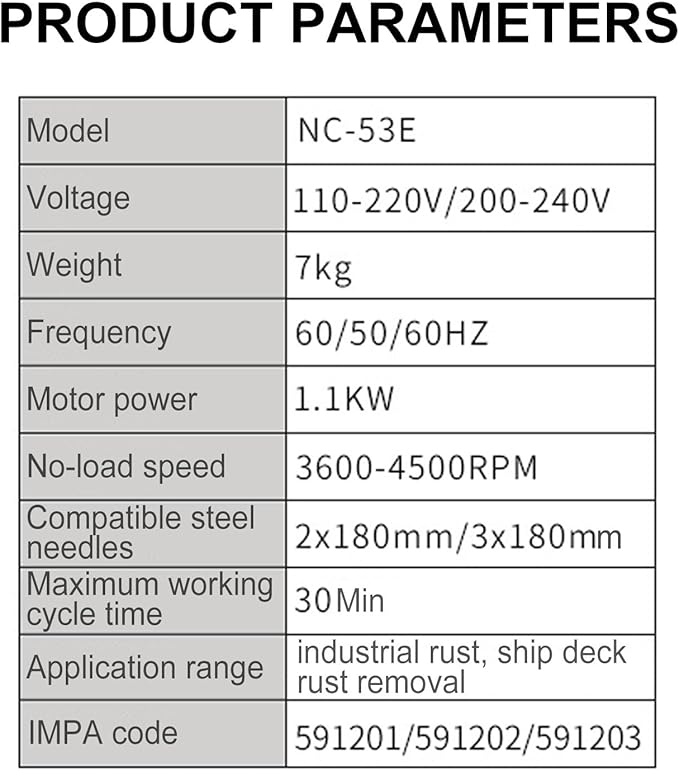 1100W Industrial Electric Descaling Gun 110V/220V Electric Rust Removal Machine Welding Slag Cleaner Cleaning Machine for Stairs Iron Fence Dock110V