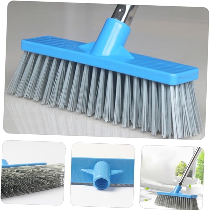 Long Handle Stiff Bristle Floor Scrubbing Brush for Bathroom Kitchen and Outdoor Cleaning Grout Tiles and Hard Surfaces
