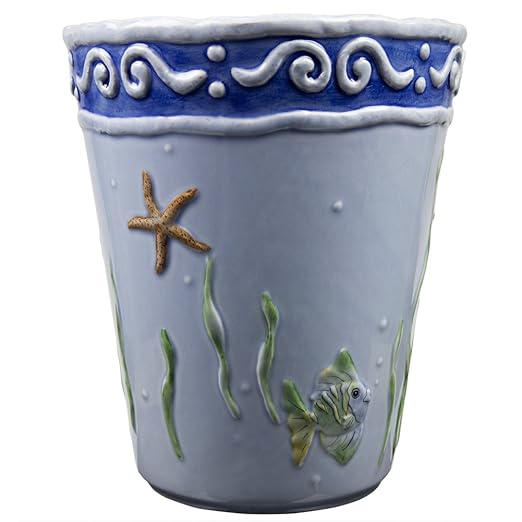 Under The Sea Ceramic Waste Basket