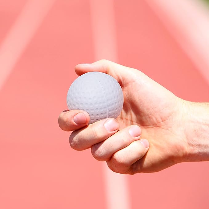 DISCOUNT PROMOS Custom Golf Shaped Squeeze Balls Set of 50 Personalized Bulk Pack - Perfect for Promotional Giveaways - White