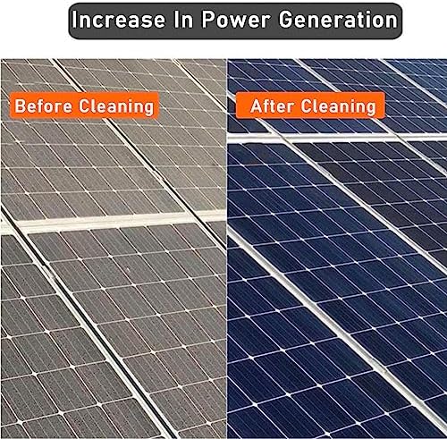 Telescopic Glass Cleaning Brush3-12m Window Poles 40FT Adjustable Window Poles Window Brush Equipment Cleaning Photovoltaic and Solar Panels 5m Pole 35cm Brush Head