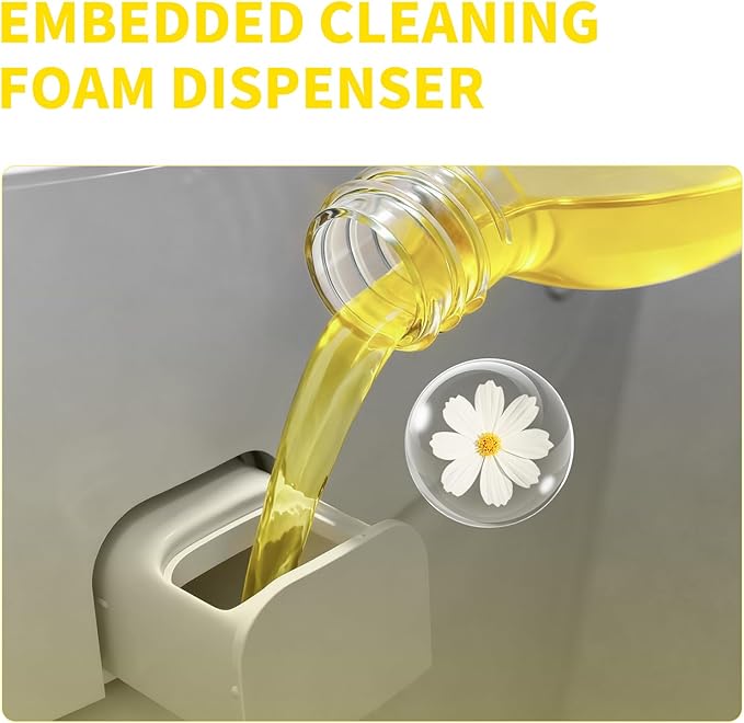 MAMADOU Smart Toilet Special Foam Agent Splash Toilet Bowl Cleaner Foaming Liquid Splash Proof Deodorizing Easy Cleaning Stain-Resistant For Fresh Bathroom 2Pack 285ml