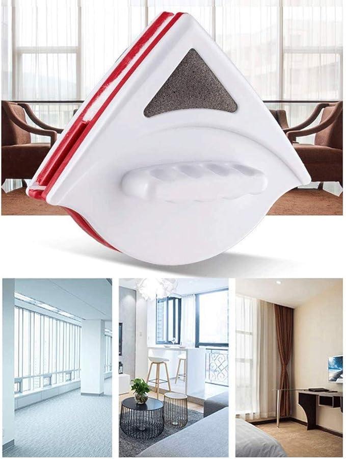 Double-Sided Magnetic Window Cleaner Glass Cleaning Brush Glass Wiper Household Cleaning Tools for Single Layer Sided Glass Wipe Thickness(D)