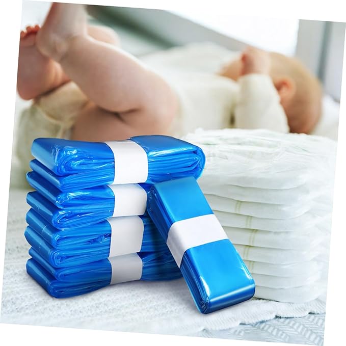 Disposable Diaper Pail Bags 5 Rolls 260mm X 7m Pe Material Odor-resistant Trash Bags for Nursery Diaper Disposal and Outdoor Use