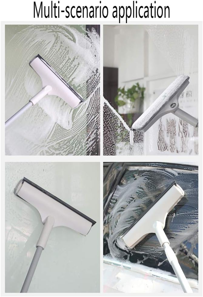 Magnetic Window Cleaner Bright Tools Telescoping High Window Cleaner Window Cleaning Equipment77-120Cm Long Telescopic Pole Best for Long Reach WindowA