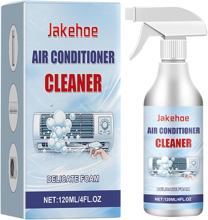 Air Conditioner Cleaner Delicate Foam Spray 120ml/4oz Professional AC Window Coil Cleaner for Hanging Vertical ACFans