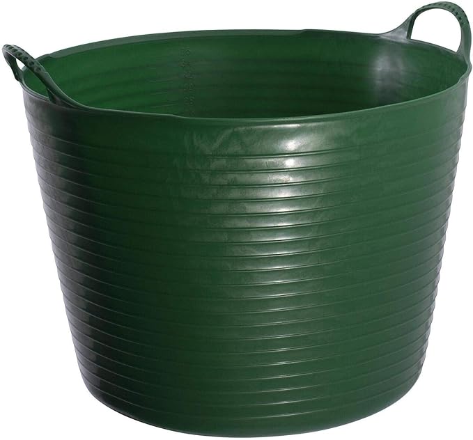 Red Gorilla Large Flexible Plastic Tub Toy Storage Laundry Gardening &amp More 38 Liter/10 Gallon Green