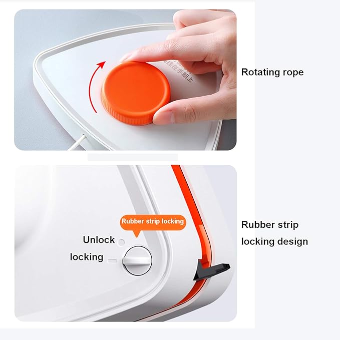 Magnetic Window Cleaner Double Side Magnetic Window Cleaner Adjustable Magnetic with Ergonomic Handle Design 10-Speed Force Ultra-Strong Both Side Glass Surface Cleaning Brush Wiper Tools