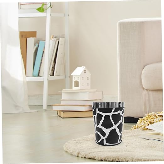 Large Capacity Retro Trash Bin Open Top Bedroom Wastebasket for Office Kitchen Living and Material Compact Design for Household Garbage and Disposal