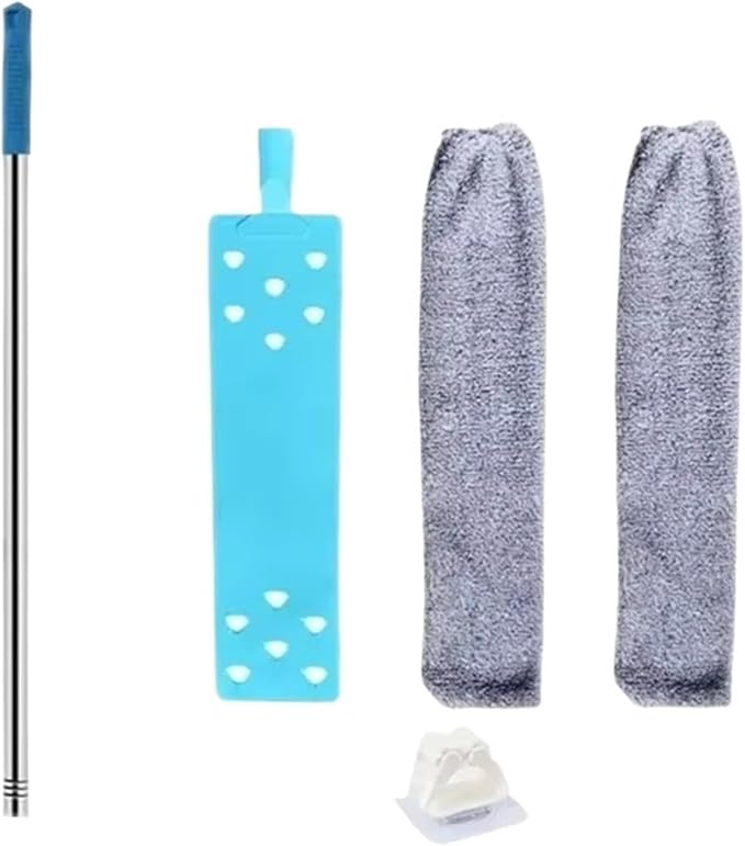 Household Long-Handled Telescopic Mop Floor and Ceiling Cleaning Portable Dust Brush Tools(1 Pole Mop)