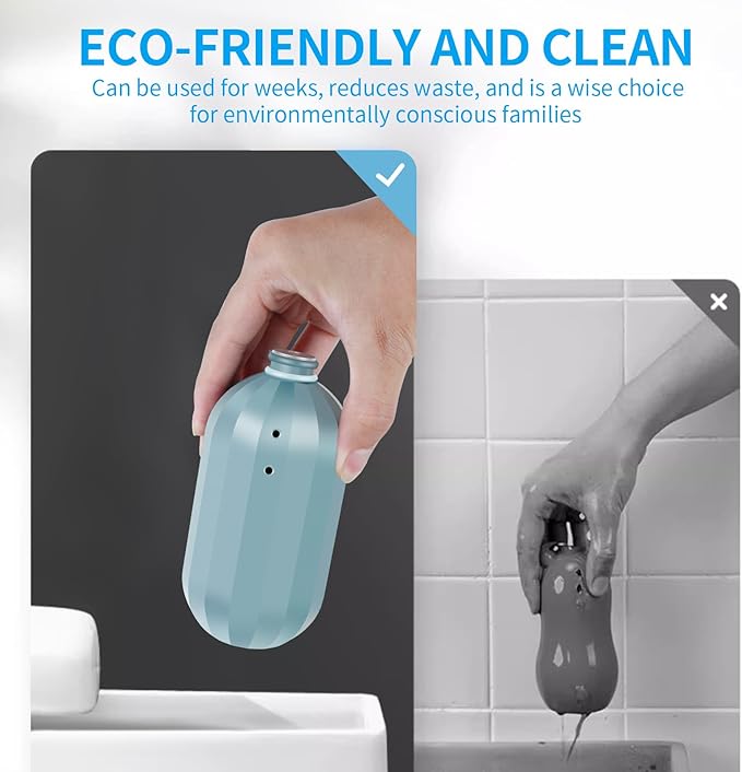 Scented Toilet Bowl Cleaner BottleAutomatic Long-Lasting Toilet Bowl Cleaner Tablets in Bottle4 Pcs Toilet Bowl Cleaners Long Lasting Toilet Cleaning Solution with Fresh Scent