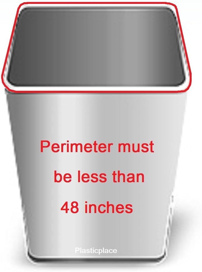 Plasticplace 12-16 Gallon Trash Bags 1.0 Mil Black Tall Garbage Can Liners 24 x 31 (250 Case)