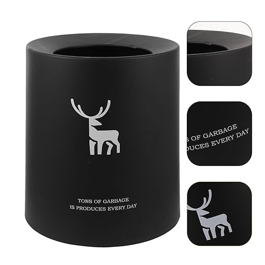 Double Trash Can Plastic Wastebasket for Home Bathroom Bedroom Kitchen Rinseable Garbage Container Without Lid Compact Paper Bin for Tissues and Wrappers Convenient Household Waste