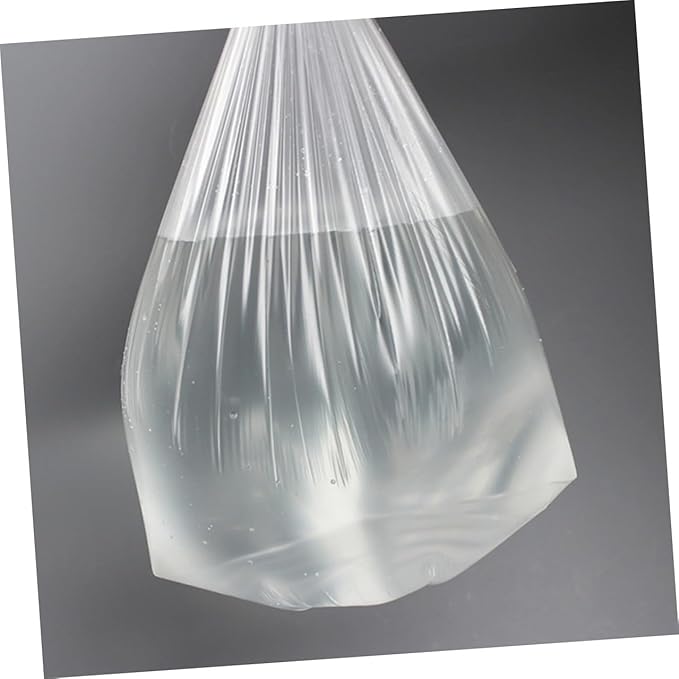 BESPORTBLE 6 Rolls Thickened Plastic Garbage Bags for Kitchen and Bathroom 45x50cm Flat Mouth Disposable Trash Bags Home Use with Perforated Tear Line