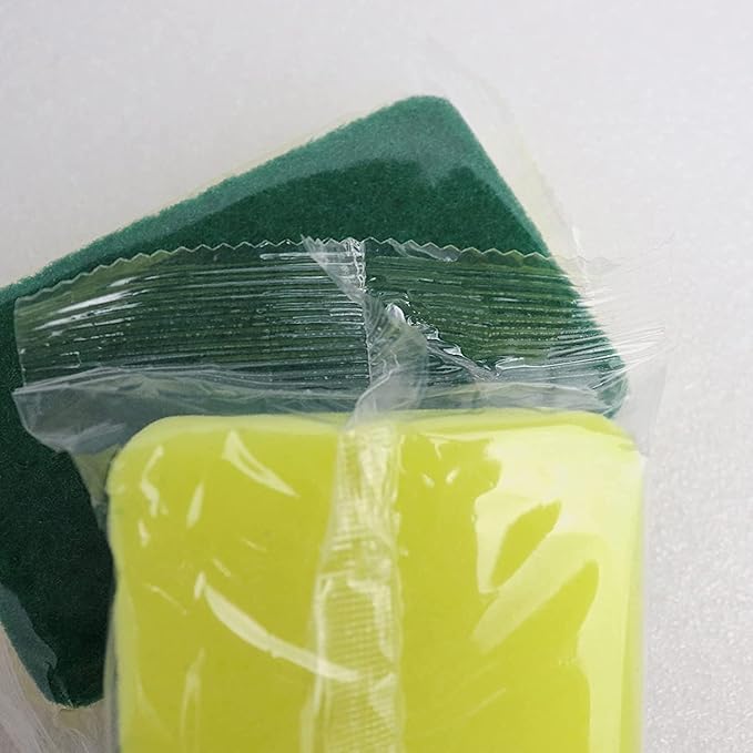 Individually Wrapped Sponges 78 Pack Sponges Individually Wrapped for Home Kitchen Scrub Dish Dishes Dishwashing Cleaning Non Scratch Scrubber Sink Bulk Case Small Mini -(1.18inches/3cm)