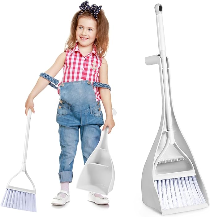 GLEAVI 1Set Mini Broom and Dustpan Small Household Cleaning Tools for Mess Cleanup Compact Desktop Use with Freestanding Design and Construction for Rv