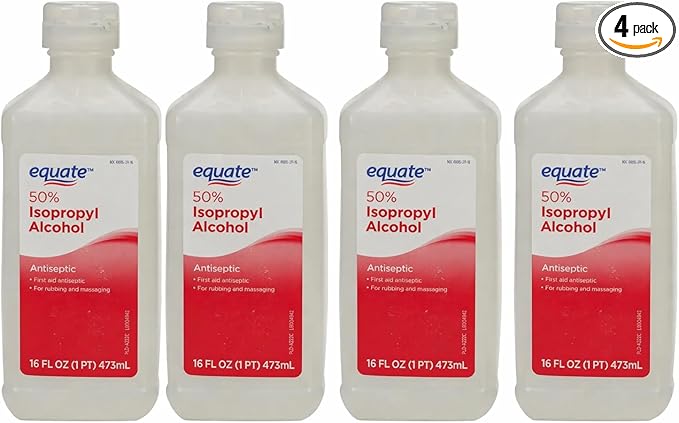 Equate 50% Isopropyl Alcohol 16 Oz 4 Bottles