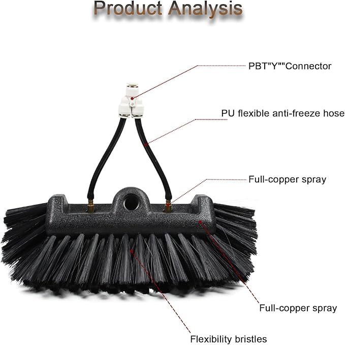 3.6-12m Window Cleaner Washing Kit Telescopic Window Cleaner extendable Cleaner Conservatory roof for Window Glass Wall Photovoltaic Panel Cleaning3.6M/12FT