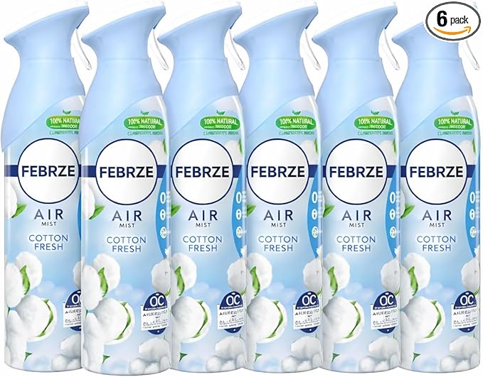 FEBRZE Air Freshener Cotton Fresh - 300 ml x 6 Pack