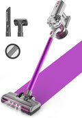 ROOMIE TEC R3 Cordless Stick Vacuum Cleaner Fadeless Suction Power for Floor and Carpet Up to 43 Min Powerful Battery Bagless Large Capacity Extra Wide Roller LED Headlights and HEPA Filtration