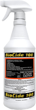 Biocide 100 EPA Registered Mold Mildew and Fungi Remover Cleaner and Disinfectant | Eliminates Household Mold Spores Bacteria Germs Viruses | Non-Toxic and Safe | 1-Quart