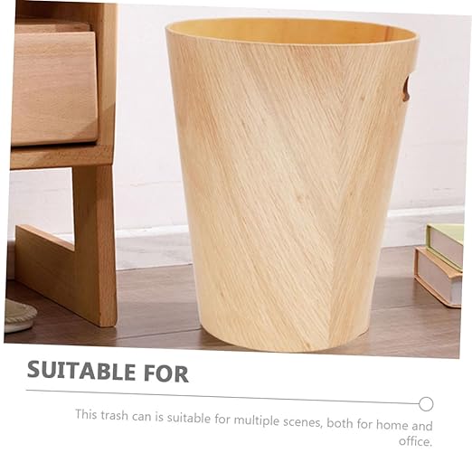 Tiny Wooden Trash Can Japanese Design Desk Wastebasket Stylish and Practical for Home Office