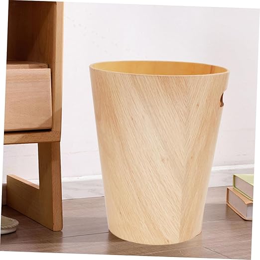 OUNONA Garbage Bin Simple Elegant Design Wastebasket for Home Office Bathroom Chic for Living Bedroom