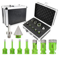 Diamond Core Drill Bits Set - Tile Hole Saw Kit (6/6/8/10/20/25/35mm+35B+Hex) 9pcs for Porcelain Ceramic Tile Granite Marble
