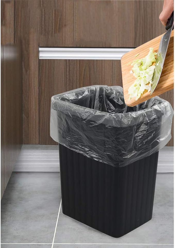 Yubine 6 Gallon Clear Trash Bags for Office Bathroom Kitchen Garbage Bags 220 Counts