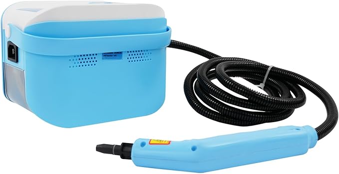 1500W Handheld Steam Cleaner Portable High Temp Steam Cleaning Machine 3 Gears Steam Setting 13s Heat-Up/4.5BAR High Pressure Steam Cleaner for Walls Car Detailing Tile (Blue)