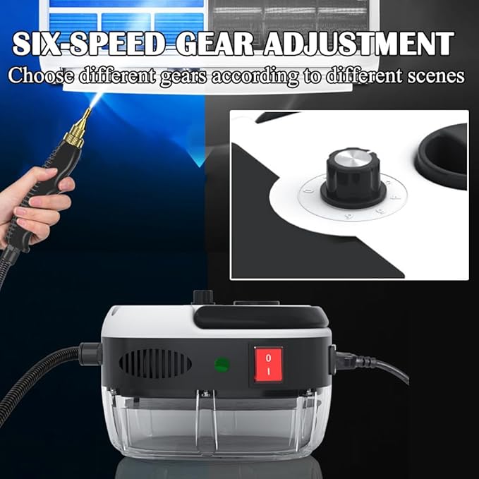 Car Steam Cleaner Portable Handheld Steam Cleaner 2500W Pressurized Steam Cleaner High Temperature Pressurized Steam for Home Car Kitchen