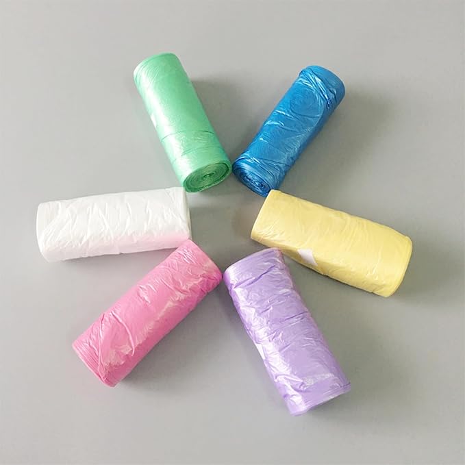 240 Pcs 4 Gallon Trash Bag Thick Strong Unscented Drawstring Small Garbage BagsTrash Can LinersPlastic Clear Bathroom Trash Bags for Kitchen Bedroom Office Home