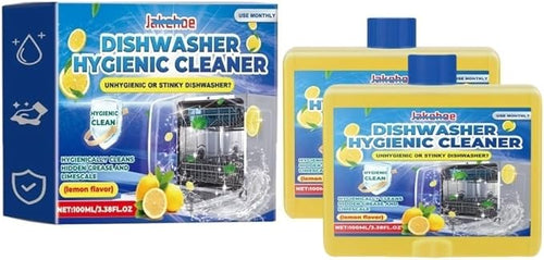 1pcs——3pcs100ml Dishwasher Cleaner &amp Descaler - Lemon Scent Removes Limescale &amp Grease Safe for Dishes Eco-Friendly Formula Compatible with Jakehoe(1pcs)