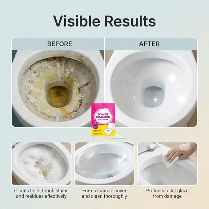 Household Toilet Bowl Cleaning Powder Effortless Stain Lifting For Daily Toilet Maintenance(1pcs)