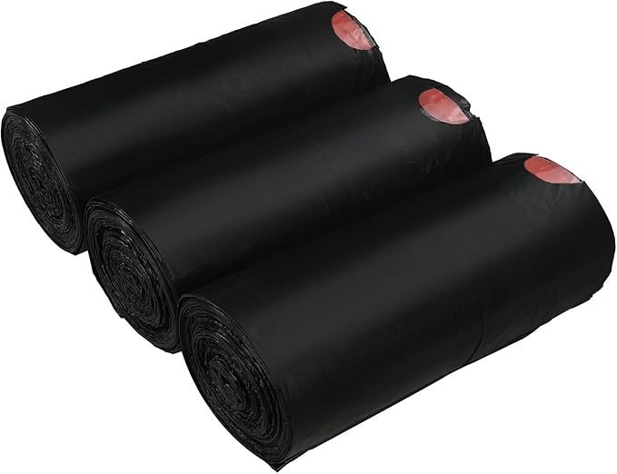Begale 13 Gallon Drawstring Garbage Bags Tall Kitchen Trash Bags Black 110 Counts