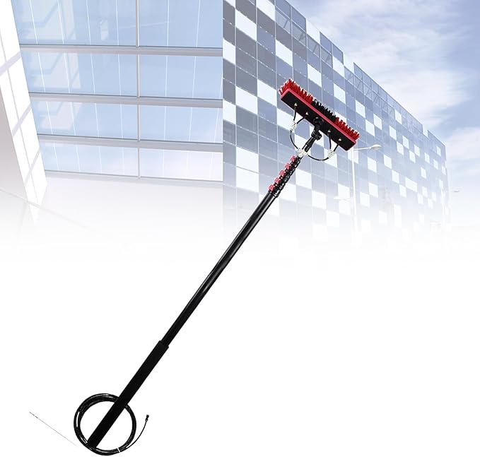 NYMFEA Cleaning Photovoltaic and Solar PanelsWindow Clean Glass Wall Cleaning Washing Set Equipment Extension Pole Cleaning for Trucks Windows3.6m/12ft